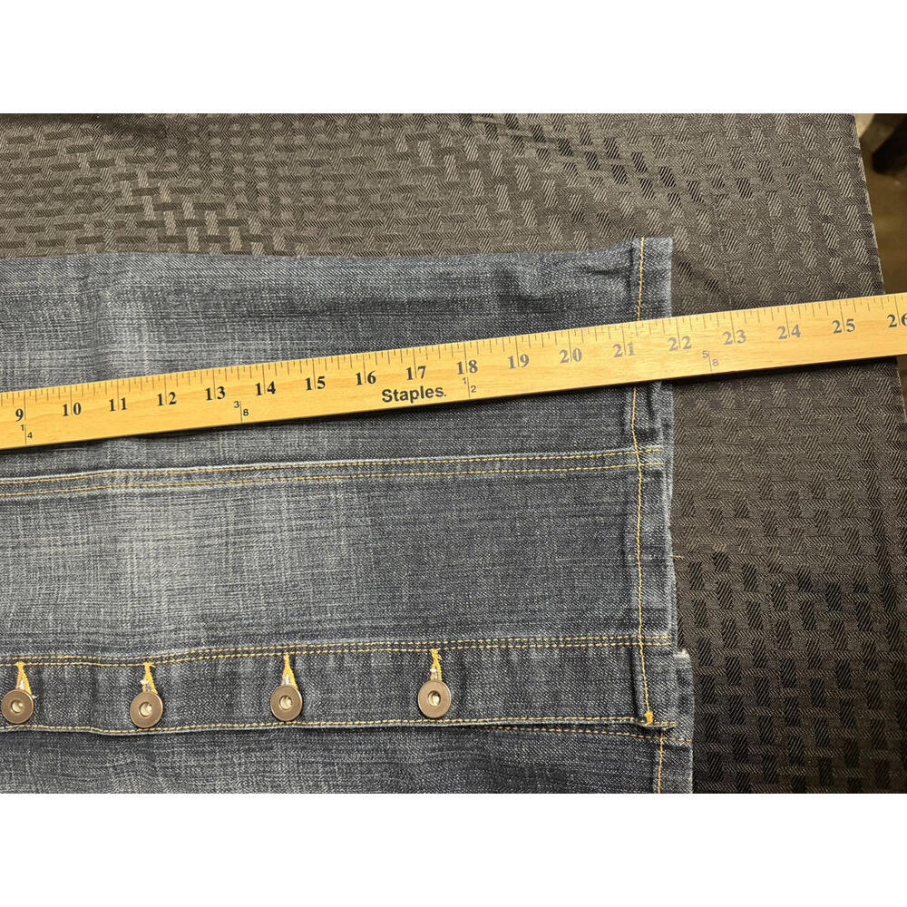 Apt 9 Denim Skirt Womens 10 Blue Button Front Y2K Stretch Pencil Knee Length - Picture 6 of 7
